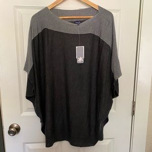 Splendid gray poncho wrap cape pullover size XS/S